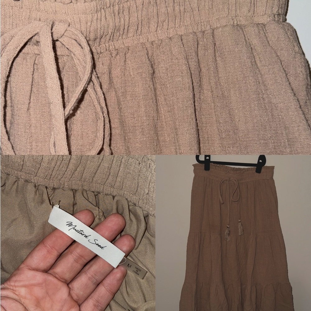 Tan Skirt from the brand Mustard Seed